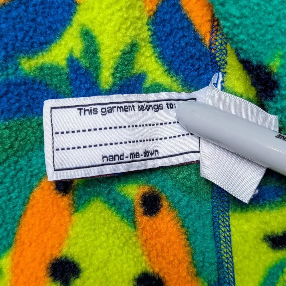 Patagonia Synchilla Fleece Jacket Full Zip Hoody Forest Birds‎ Vintage Y2K 6 Mos